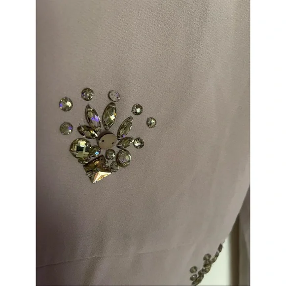 New Gorgeous Premium Poplook Embellished Rhinestones CoverUp Robe Duster  L - Picture 4 of 4